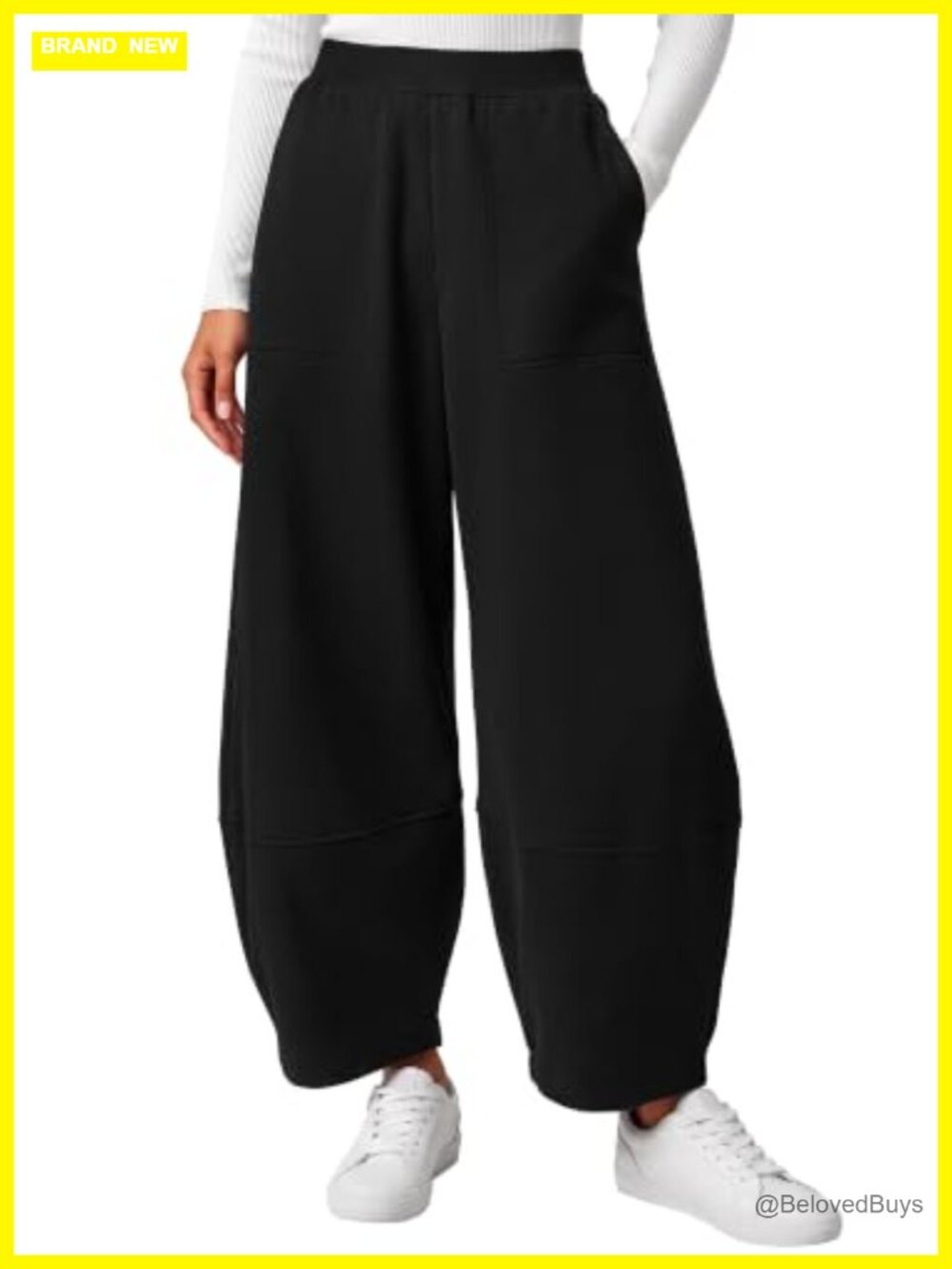 Wide Leg Fleece French Terry Barrel Harem Ankle Sweatpants
